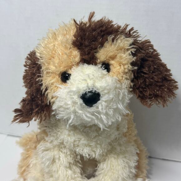 Douglas Cuddle Toys Spumoni Tri-Color labradoodle 16" Puppy Plush - Picture 2 of 10